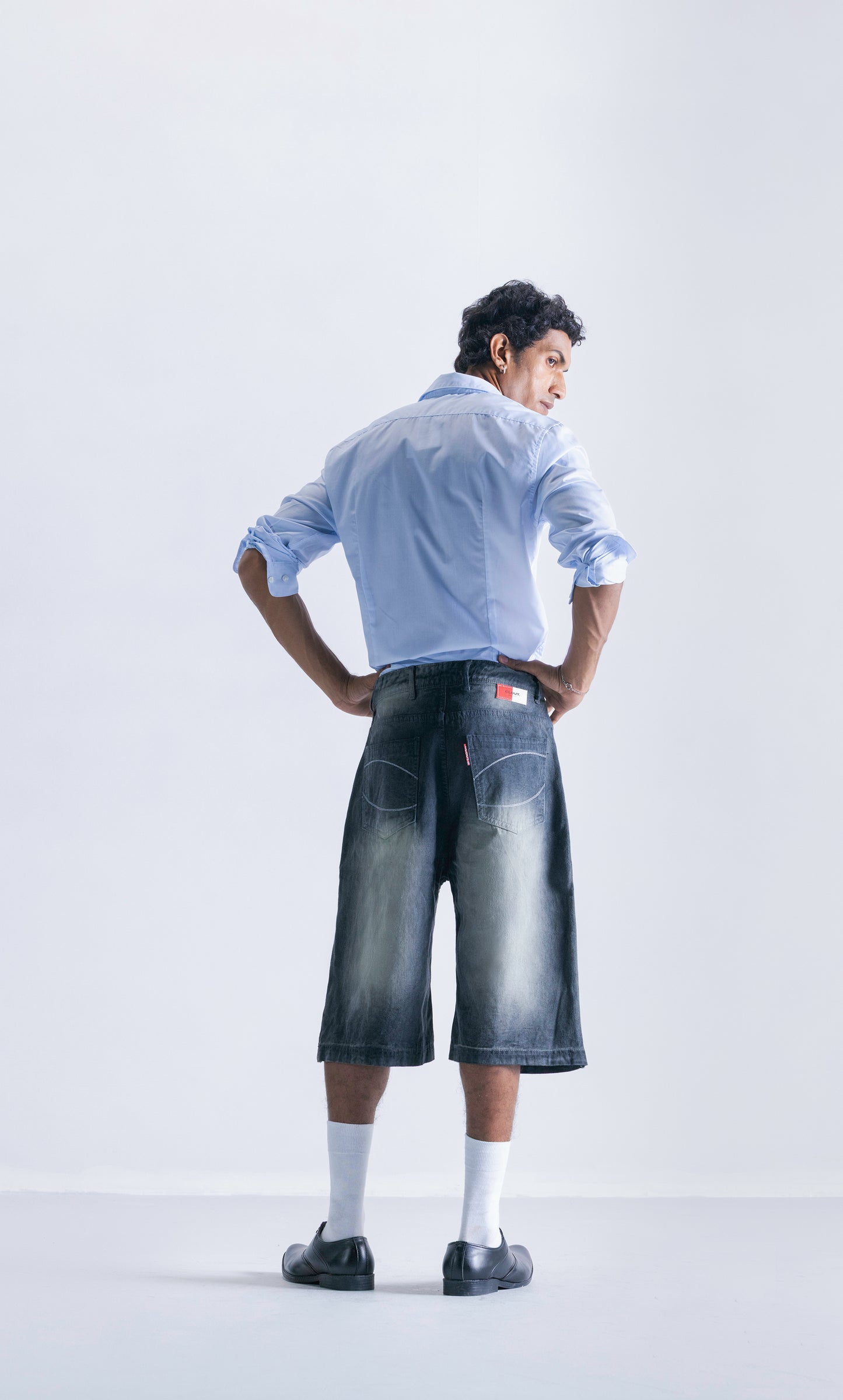 Relaxed Jorts - Black Foam
