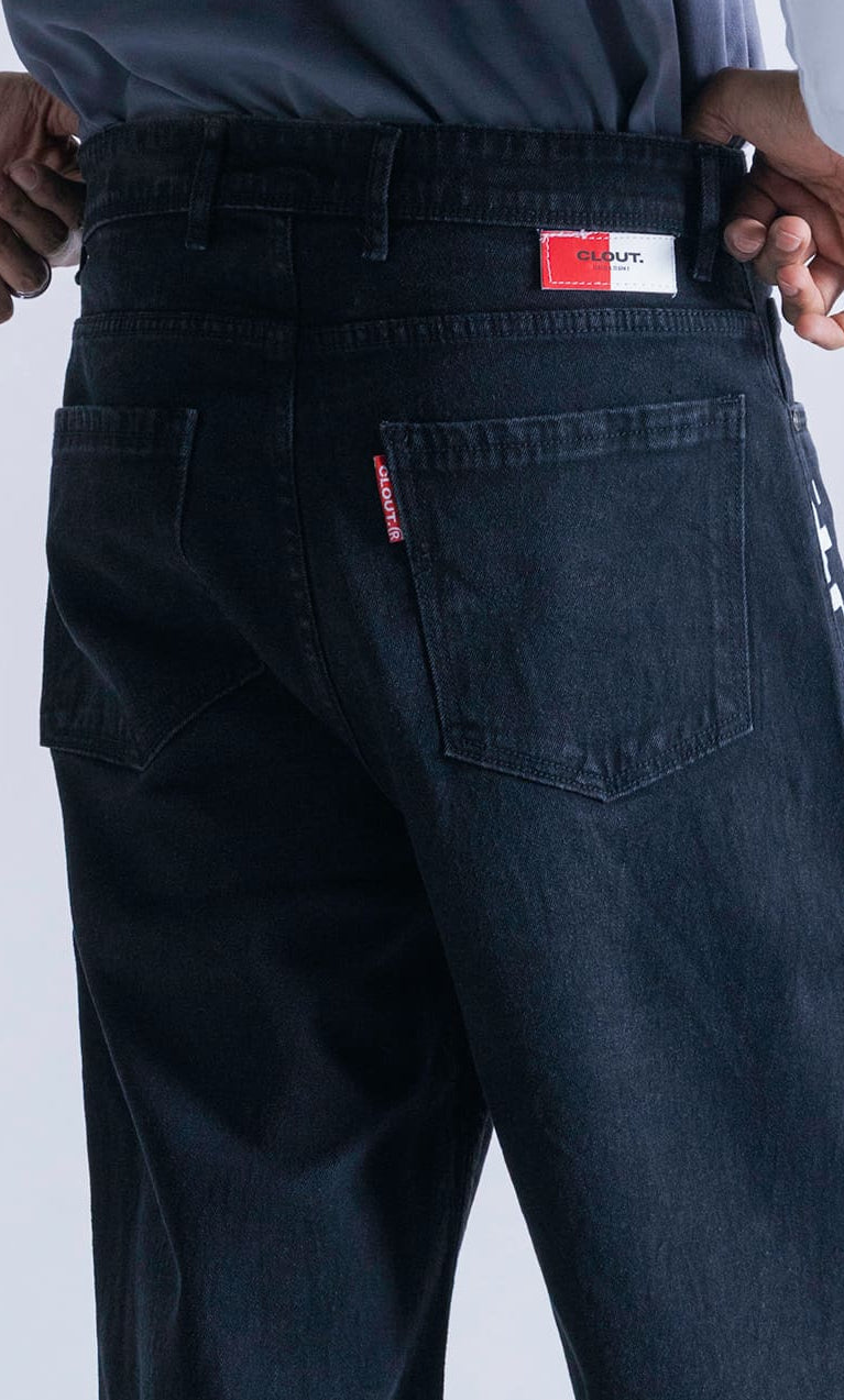 Relaxed Jorts - Black Logo