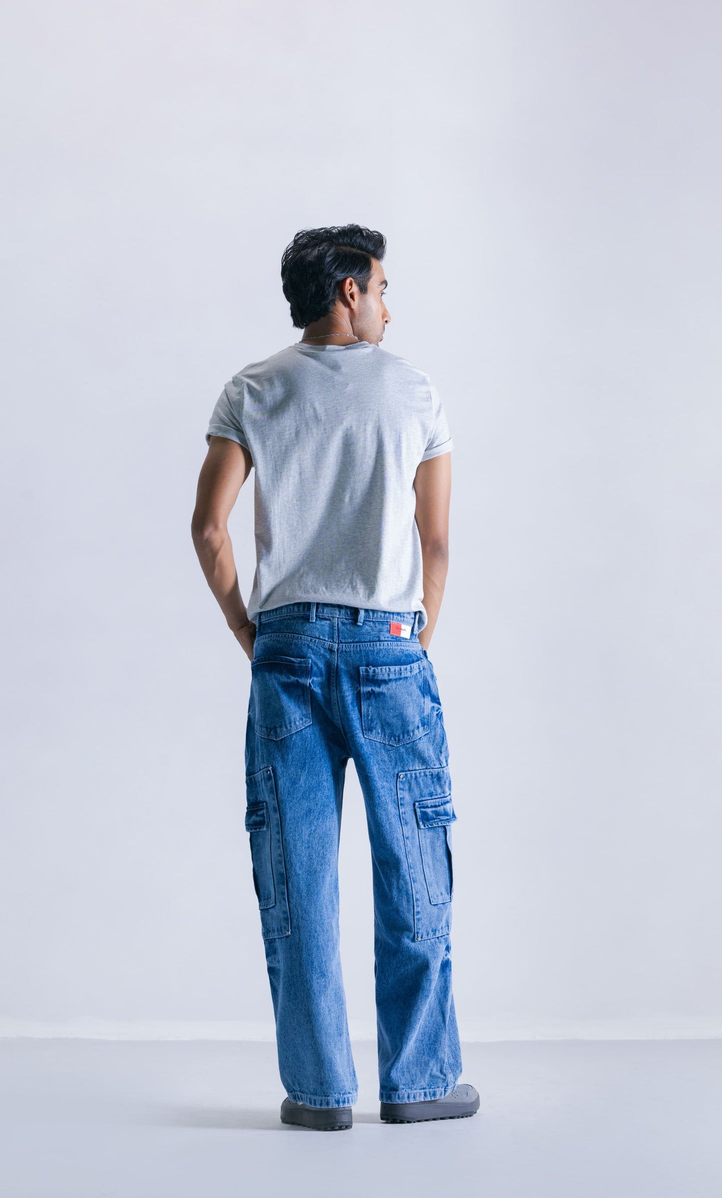 Cargo Pocket Denim Jeans