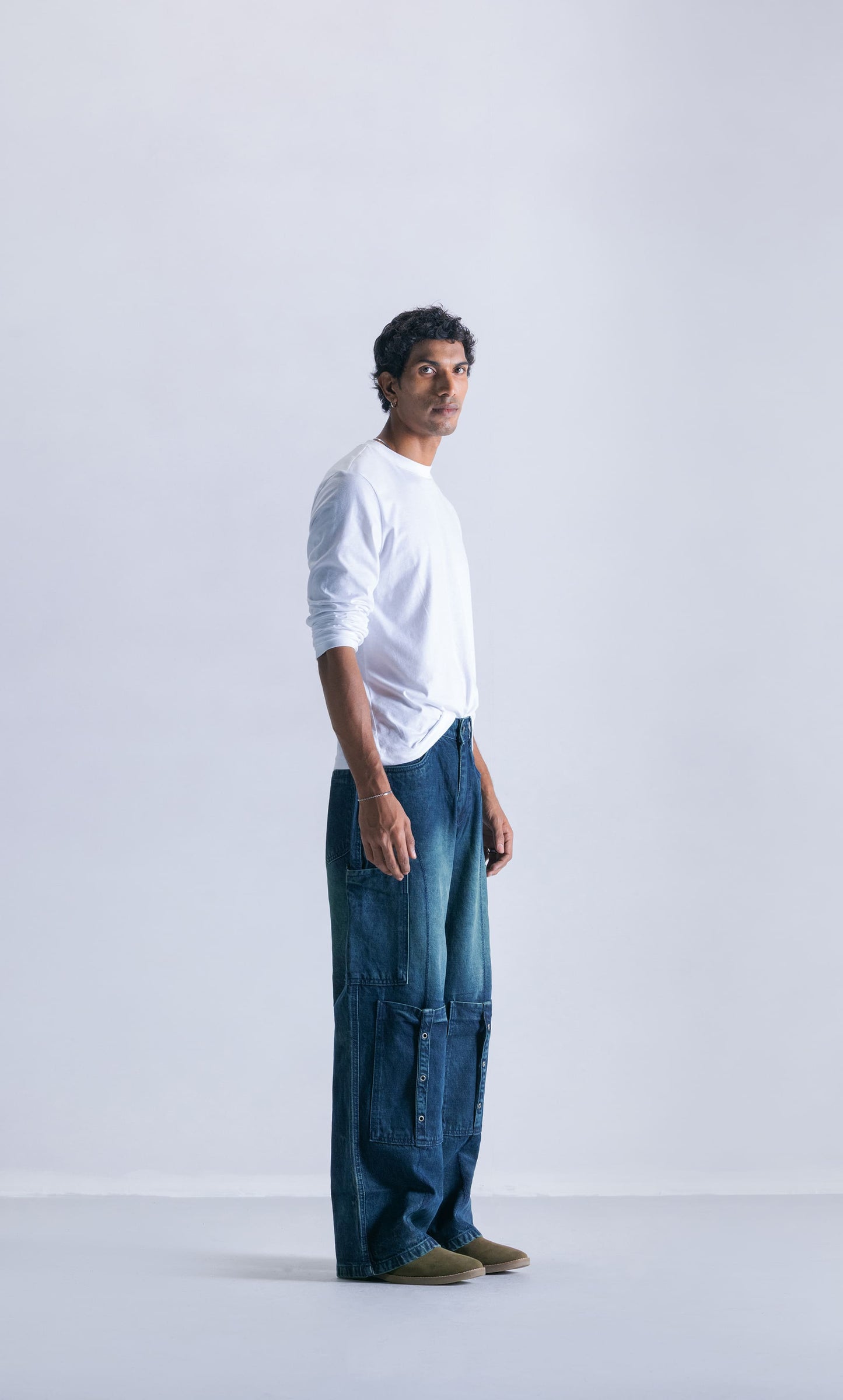 Cargo 9 Pockets Denim Jeans