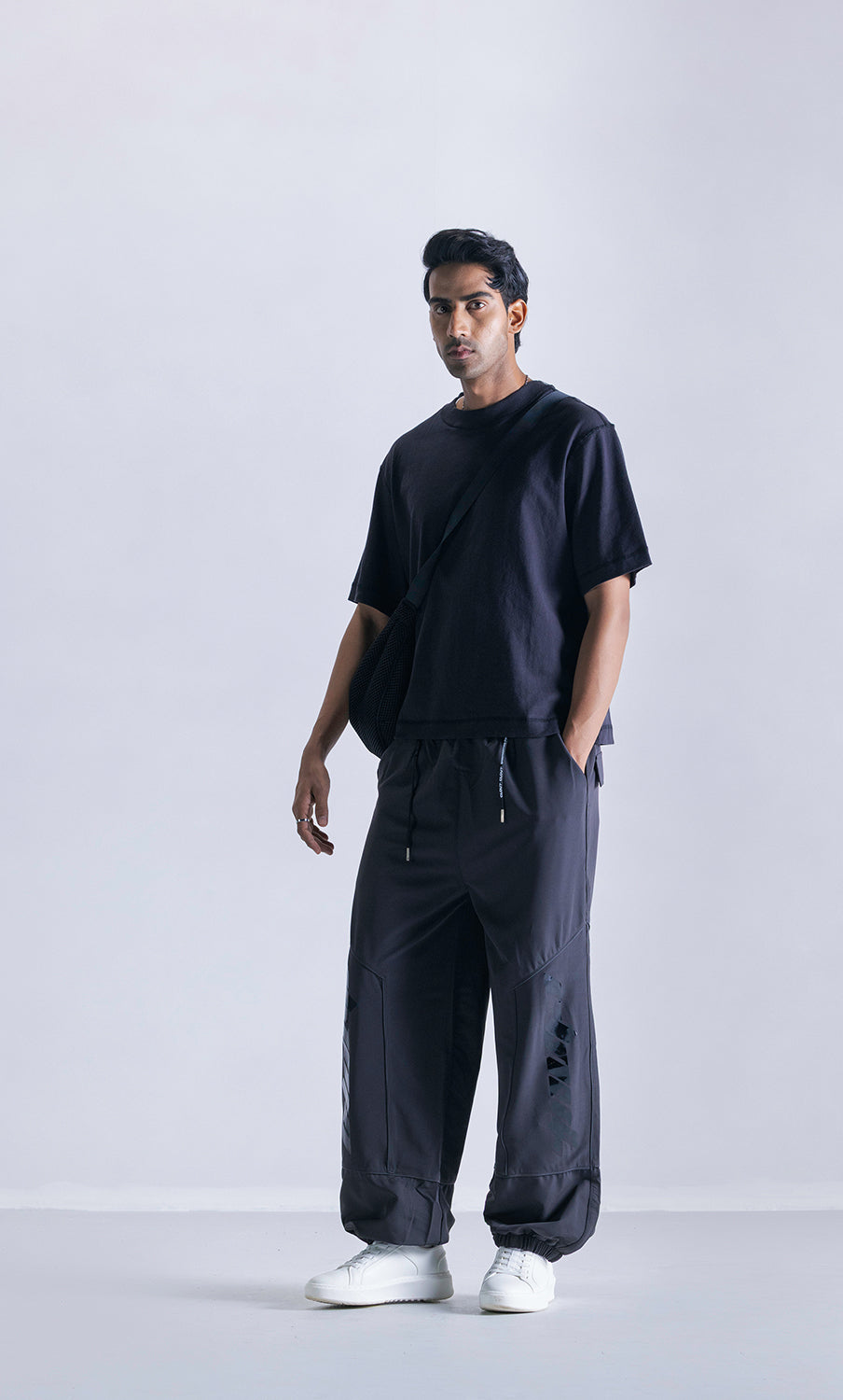 Relaxed Parachute Pants - Midnight Clout
