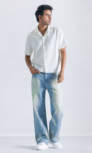 Straight fit jeans with hemp stitching Clout Jeans