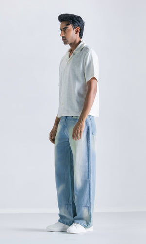 Straight fit jeans with hemp stitching Clout Jeans