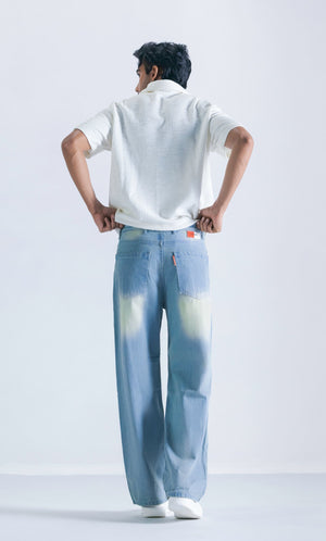 Straight fit jeans with hemp stitching Clout Jeans
