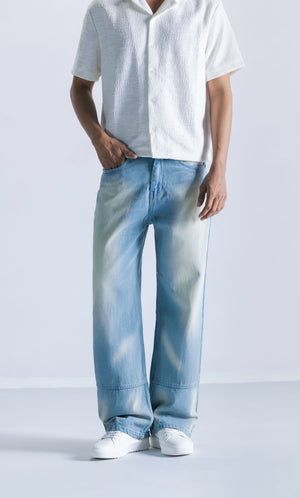 Straight fit jeans with hemp stitching Clout Jeans