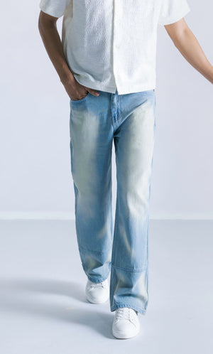Straight fit jeans with hemp stitching Clout Jeans