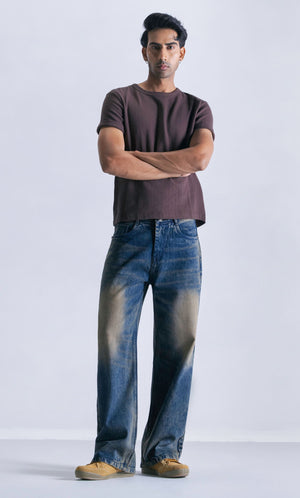 Straight Fit Jeans - Vintage Sepia Clout Jeans