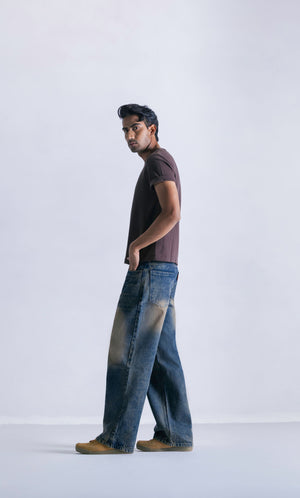Straight Fit Jeans - Vintage Sepia Clout Jeans