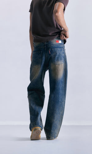 Straight Fit Jeans - Vintage Sepia Clout Jeans