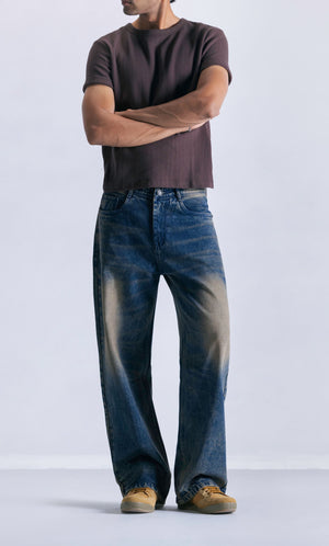 Straight Fit Jeans - Vintage Sepia Clout Jeans