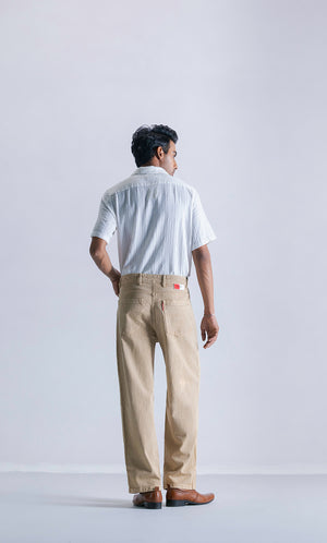 Straight fit Sandstone Beige Clout Jeans