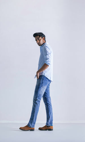 Relaxed slim fit jeans - light blue Clout Jeans
