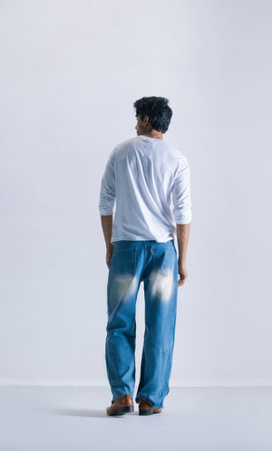 Baggy Fit Jeans with Ankle Zipper Detail Clout Jeans