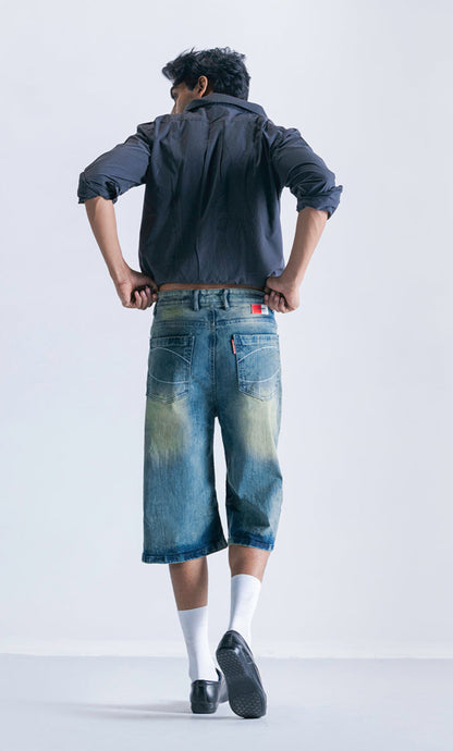 relaxed jorts vintage faded