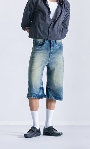 Relaxed Jorts Vintage faded Clout Jeans