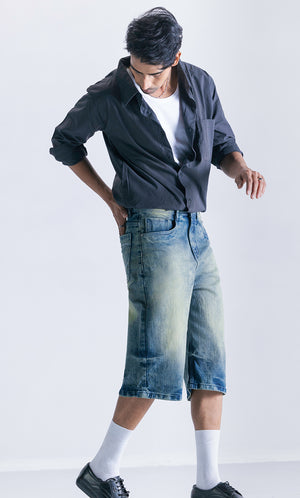 Relaxed Jorts Vintage faded Clout Jeans