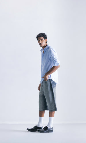 Relaxed Jorts - Black Foam Clout Jeans