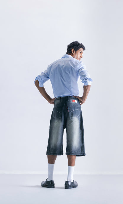 relaxed jorts - black foam