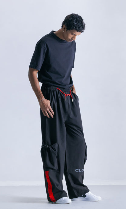 relaxed parachute pants - clout speedline