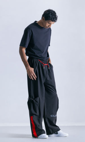 Relaxed Parachute Pants - Clout Speedline Clout Jeans