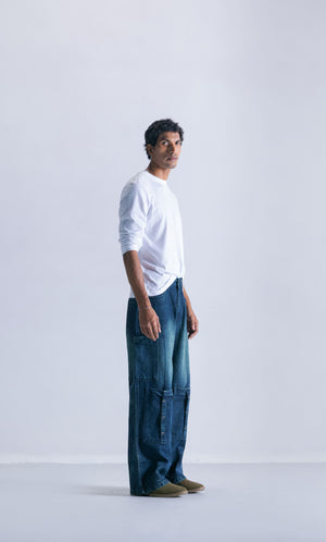 Cargo 9 Pockets Denim Jeans Clout Jeans