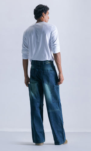 Cargo 9 Pockets Denim Jeans Clout Jeans
