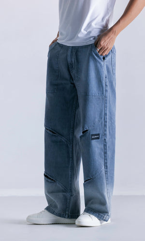 Tinted Slit Baggy Fit Jeans Clout Jeans