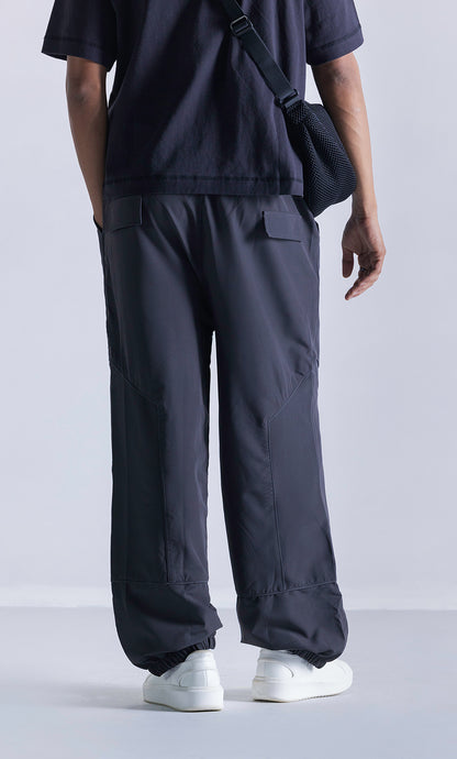 relaxed parachute pants - midnight clout
