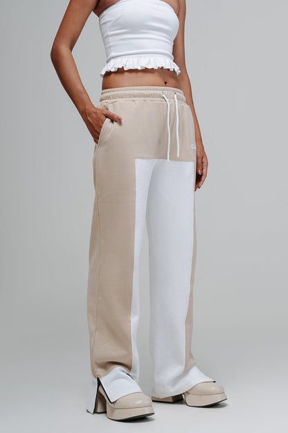 t-shape jogger - creme
