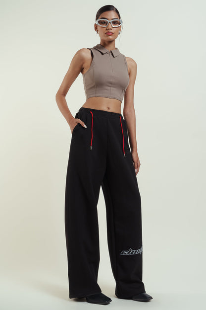 basic black joggers: